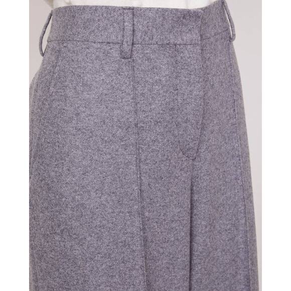 Officine Generale Rosa Wide Leg Pants in Heather Grey 38 US 6 - Picture 5 of 5